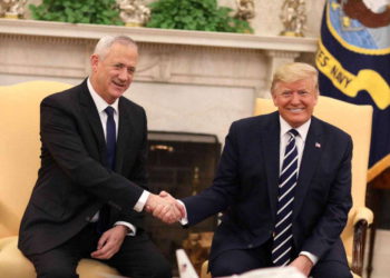 Gantz elogia el plan de paz de Trump