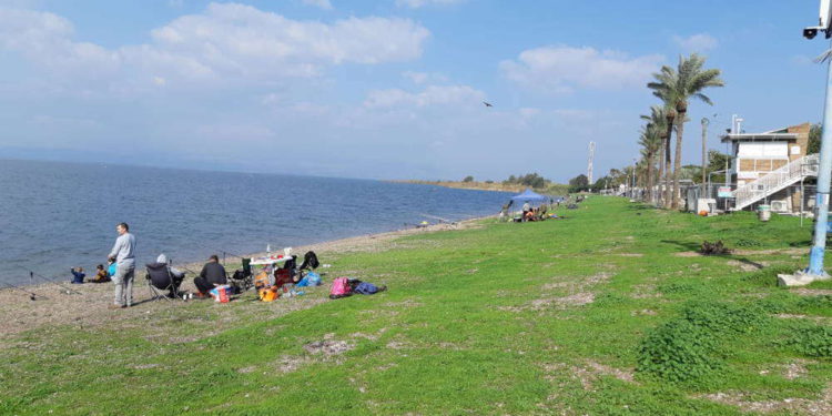 El Kinneret se eleva 10 cm durante el fin de semana