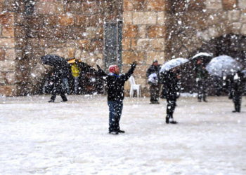 Jerusalem se prepara para la temporada de tormentas y posibles nevadas