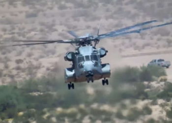 Centro de Guerra Aérea Naval de EE.UU. comparte el video de la prueba del helicóptero CH-53K