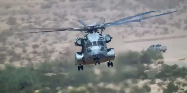 Centro de Guerra Aérea Naval de EE.UU. comparte el video de la prueba del helicóptero CH-53K