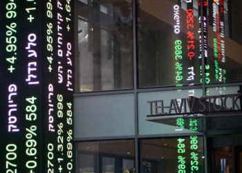 Bolsa de Valores de Tel Aviv continúa cayendo debido al brote del coronavirus