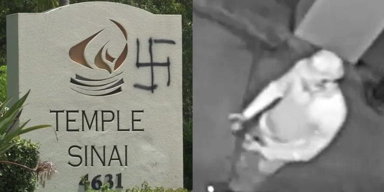 Dos sinagogas vandalizadas con esvásticas el mismo día en Florida