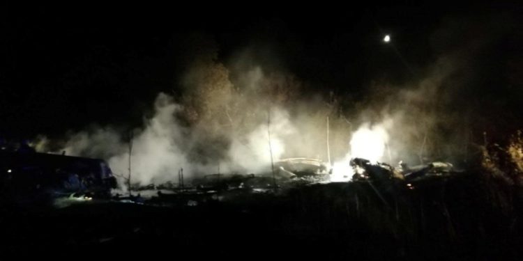 Accidente de avión militar en Ucrania deja 22 muertos