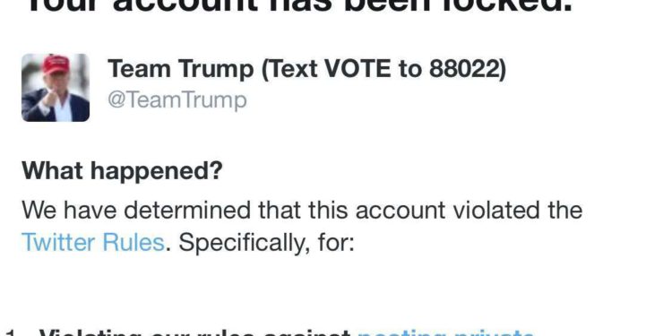 Twitter bloquea la cuenta de la campaña de Trump