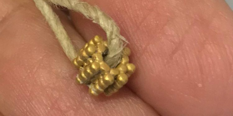Cuenta de oro de la era del Primer Templo hallada en Israel