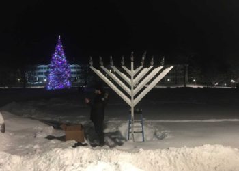 Disparan a Menorah de Dartmouth con perdigones en último día de Jánuca