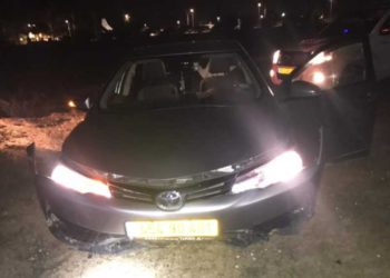 Persecución a ladrón beduino en la base de Nabatim