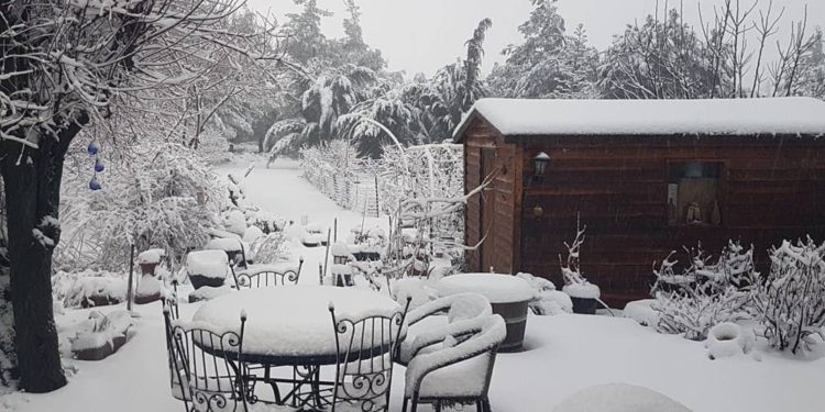 Tormenta de nieve en Israel