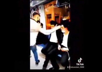 Árabe se grabó abofeteando a joven judío y lo subió a TikTok