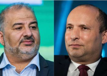 Bennett se reúne con el jefe de la Lista Árabe, Mansour Abbas