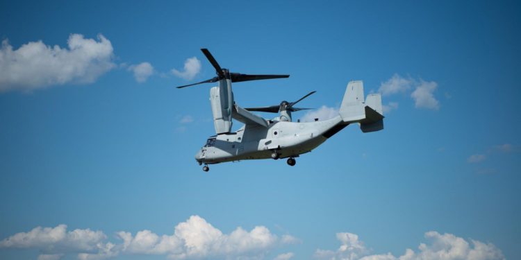 El ALQ-231 Intrepid Tiger II Pod realiza su primer vuelo en el MV-22B Osprey del Cuerpo de Marines de EE.UU.