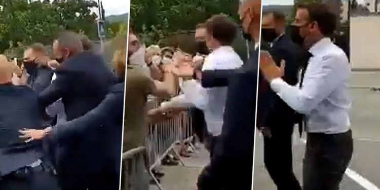 Condenan a un francés a 4 meses de cárcel por abofetear a Macron