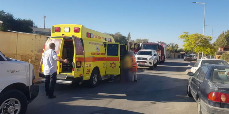 Niños heridos en una explosión en una casa de Mitzpe Ramon