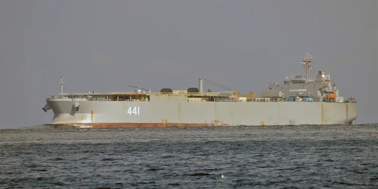 El mayor buque de guerra iraní en el Mar Báltico con destino a Rusia
