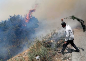 Líbano lucha por contener los incendios forestales mientras se extienden a Siria