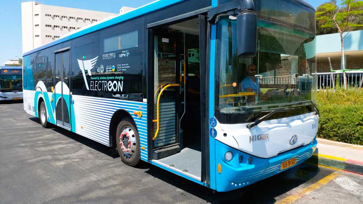 El autobús de ElectReon está a punto de salir