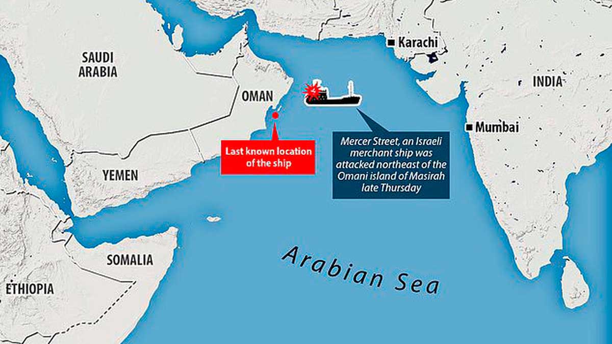 Imágenes muestran enorme cráter en el petrolero vinculado a Israel tras el ataque iraní 