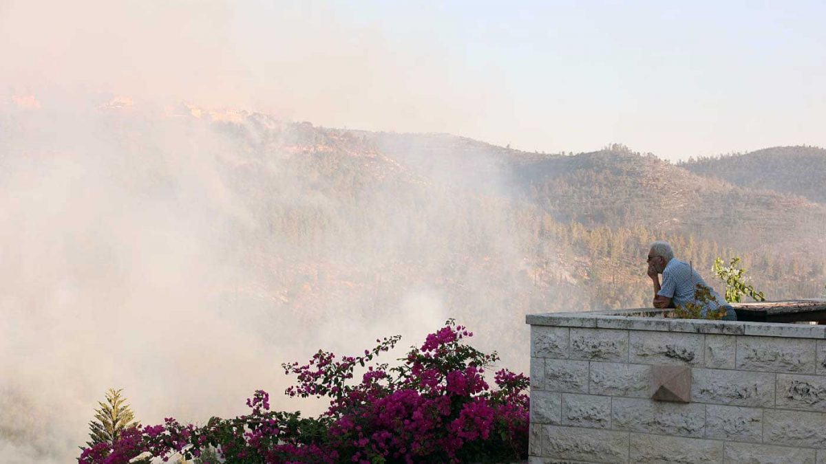 El incendio en los montes de Jerusalén está siendo controlado