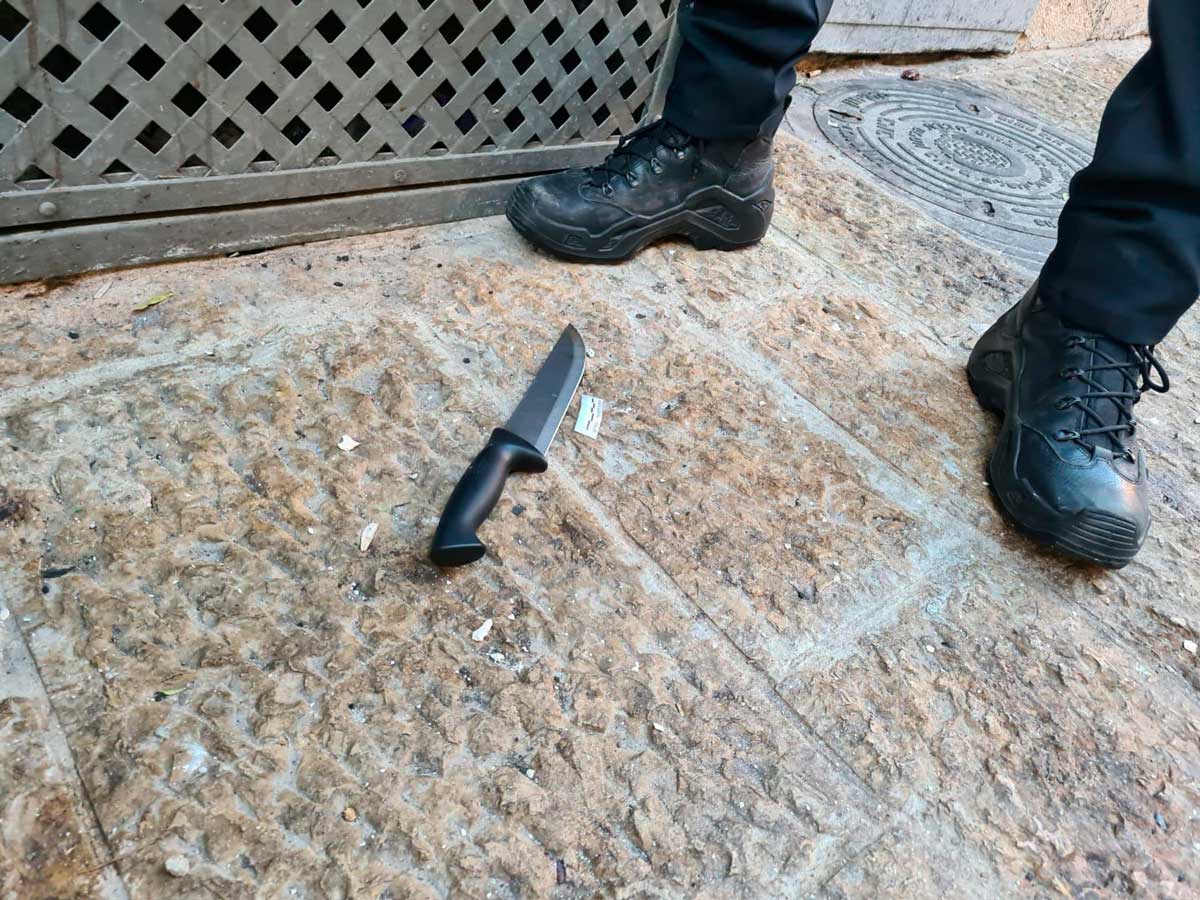 Terrorista árabe abatida al intentar ataque de apuñalamiento en Jerusalén