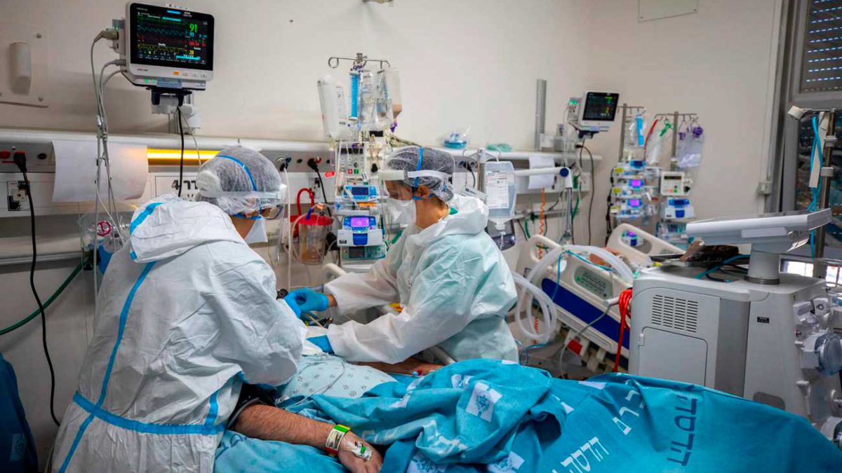 Covid-19 en Israel: El 90% de los pacientes con casos graves no están vacunados
