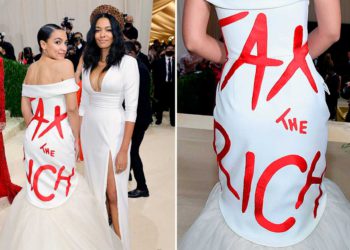 Diseñadora del vestido 'Tax the Rich' de AOC, Aurora James, tiene deudas en varios estados