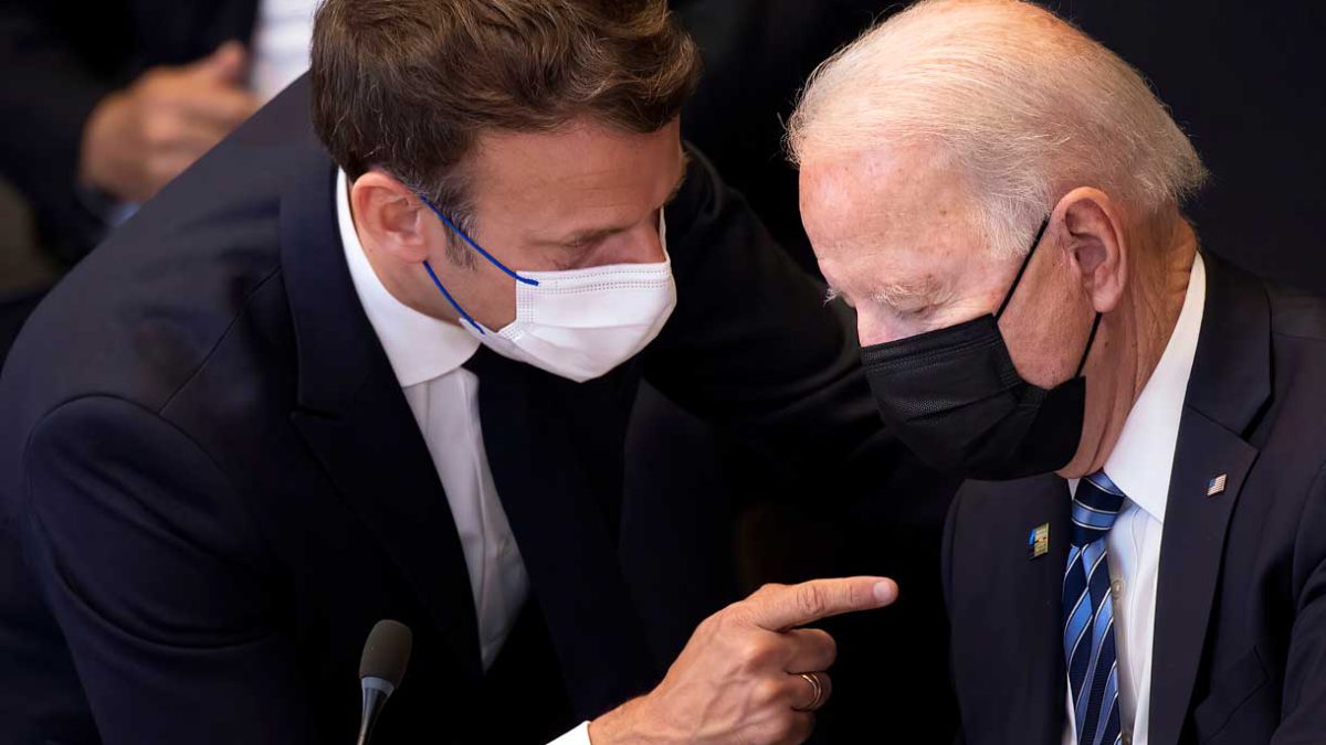 Biden busca reconciliarse con Macron en medio de la escalada del conflicto por los submarinos