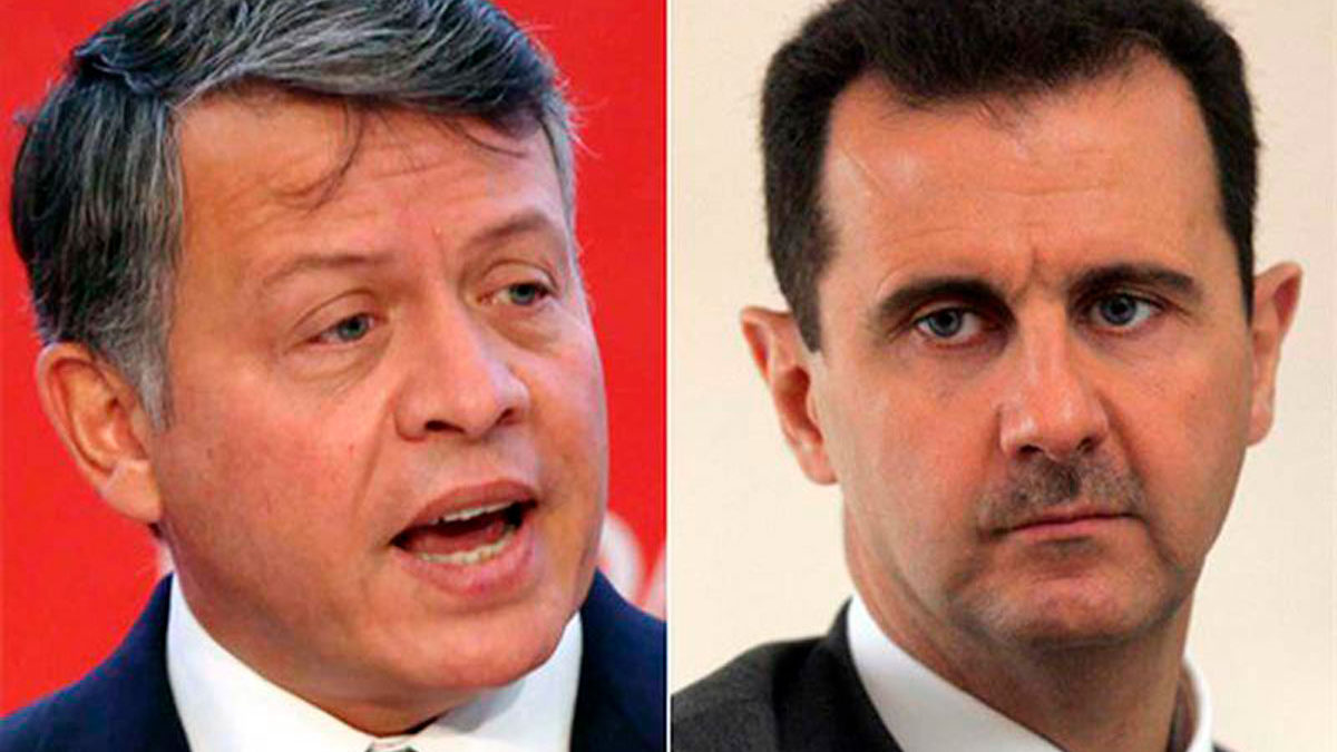 El rey de Jordania habla con Assad de Siria por primera vez en más de una década