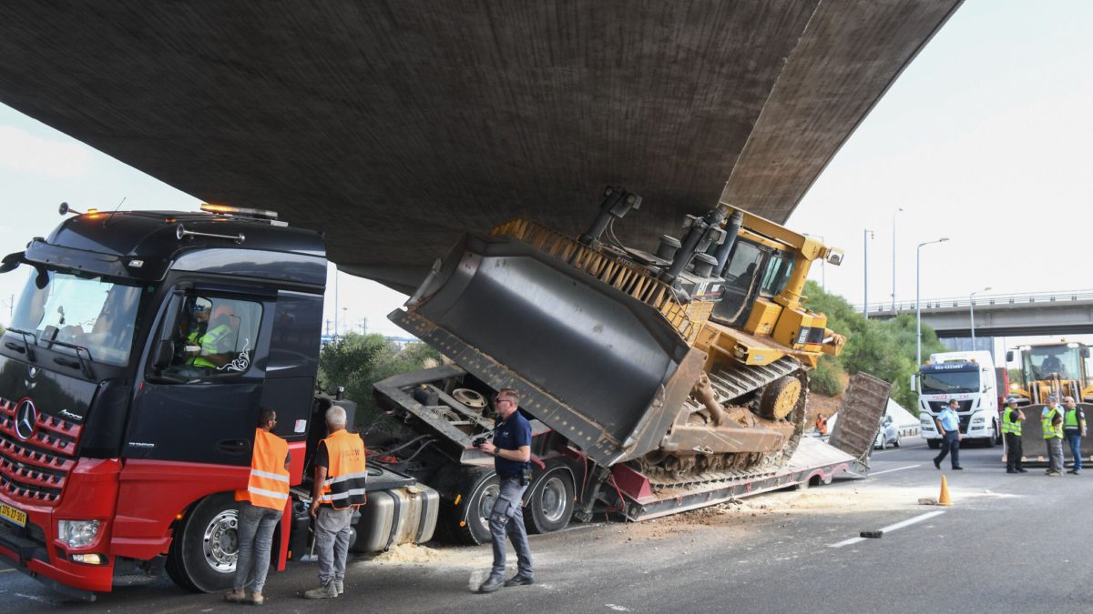 La carretera 1 estuvo bloqueada en dirección a Tel Aviv durante horas