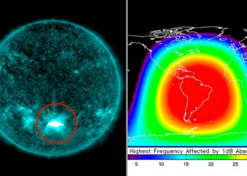 El Sol ha emitido una potente erupción que puede afectar a Sudamérica