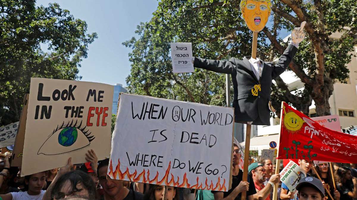 Miles de israelíes asistirán a protestas climáticas en Tel Aviv el viernes