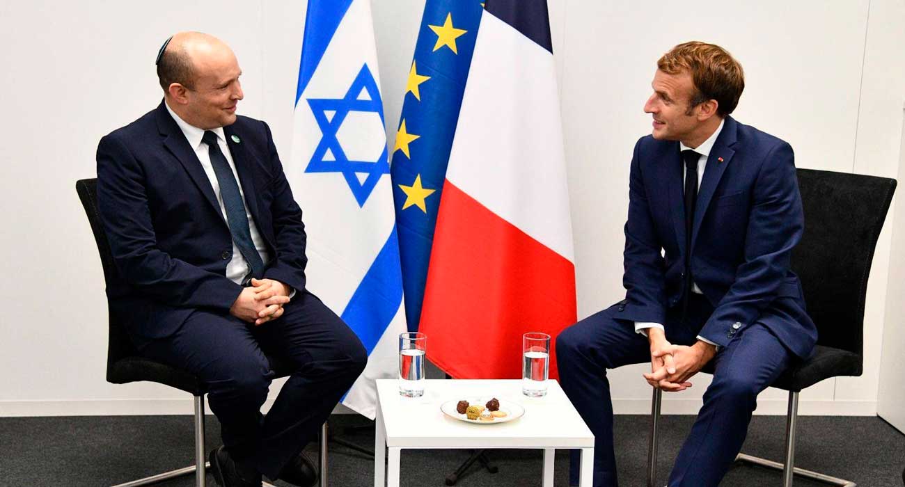 Bennett y Macron hablan sobre Irán durante la cumbre de Glasgow