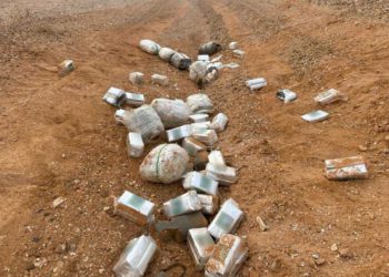 Las FDI frustran un intento de contrabando de drogas por valor de $1.6 millones en la frontera con Egipto