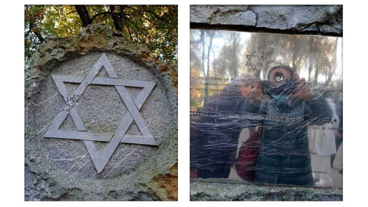 Vándalos desfiguran un memorial del Holocausto en España