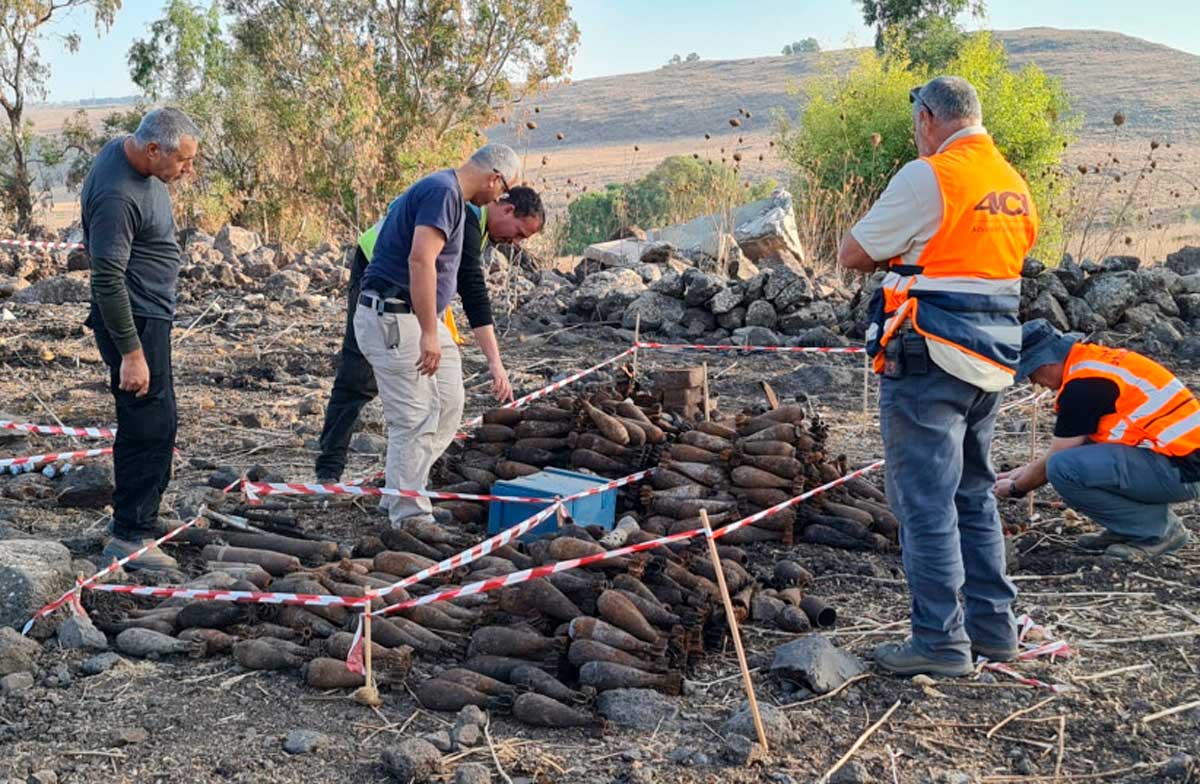 Antiguo búnker sirio lleno de armas descubierto en los Altos del Golán