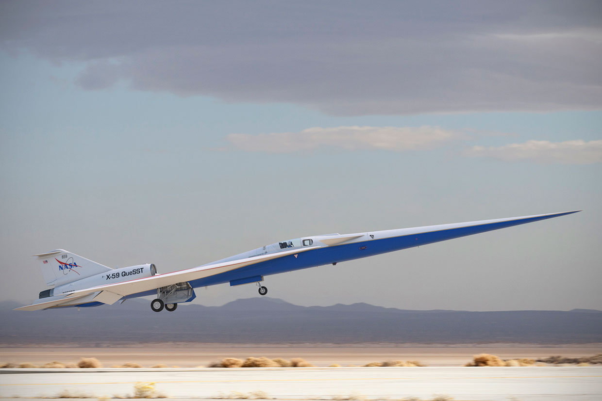 Conozca el silencioso caza experimental supersónico X-59 de la NASA