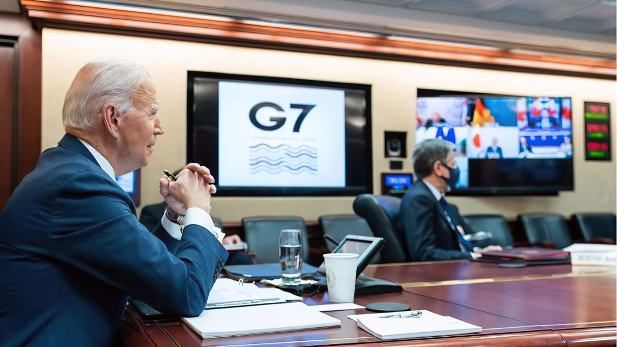 Biden se reúne con el G7 y se pronuncia sobre la respuesta a Rusia