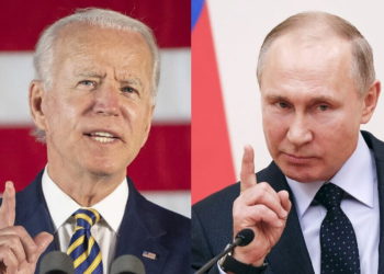 Esta combinación de fotos de archivo muestra a Joe Biden (I) y al presidente ruso Vladimir Putin. (Jim Watson y Grigory Dukor/Varias Fuentes/AFP)