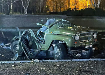 Un jeep explota en una región separatista de Ucrania