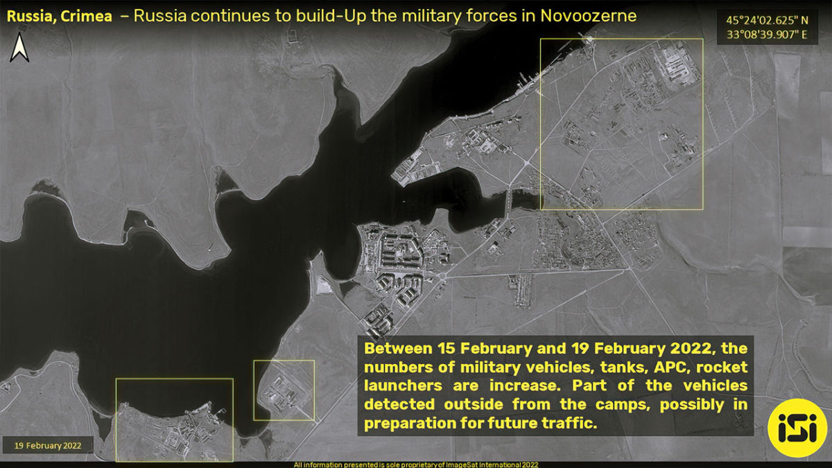 Las imágenes satelitales israelíes muestran la rápida expansión militar rusa en Crimea