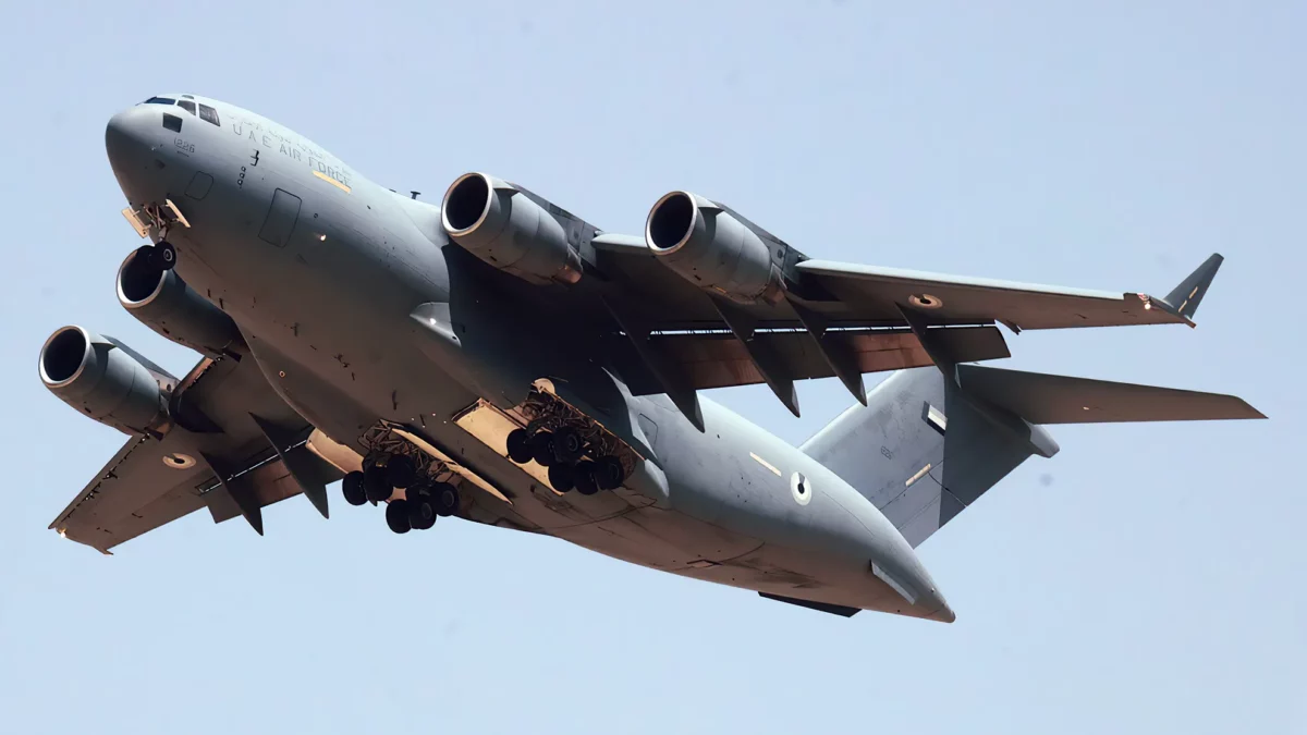 Avión de transporte pesado C-17 Globemaster (Crédito de la foto: DAVID WEINRICH)