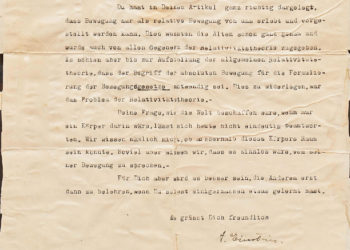 La carta de Einstein a un niño de 12 años de Los Ángeles será subastada