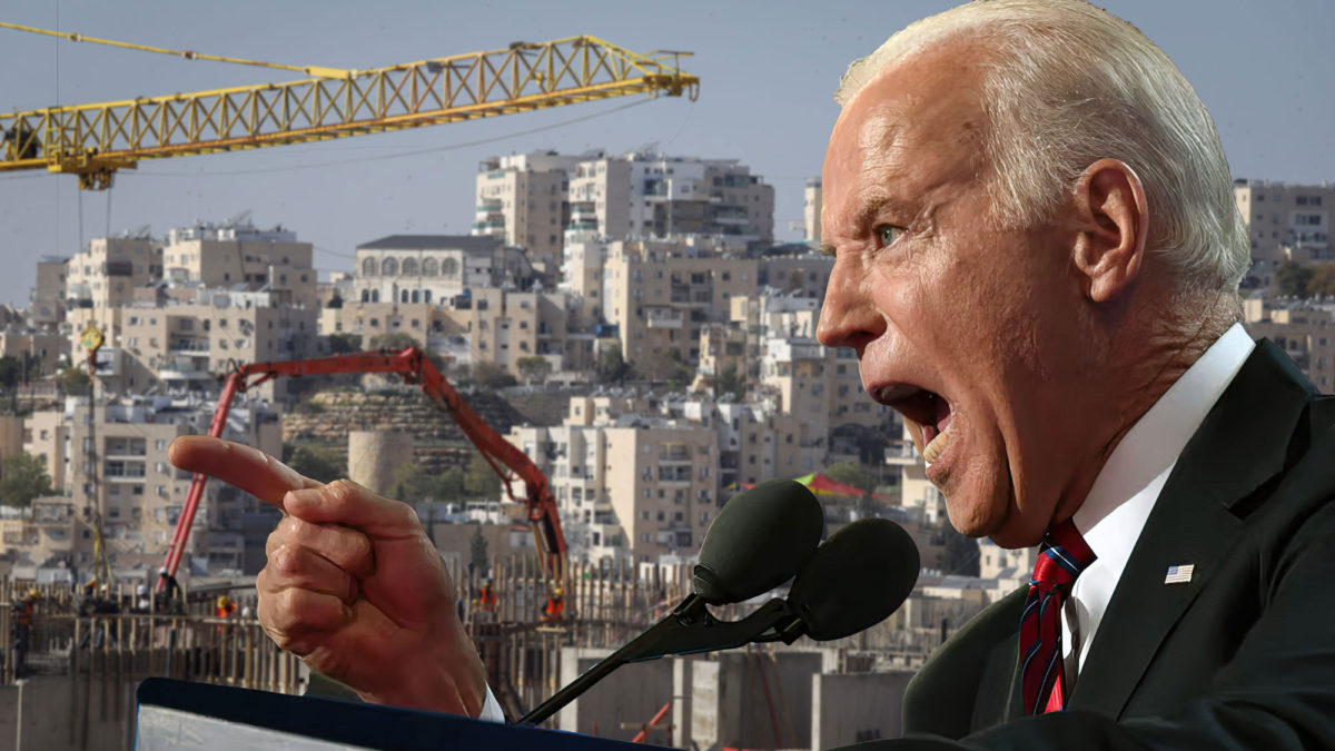 ¿Por qué Biden está enfermizamente obsesionado con los asentamientos israelíes?