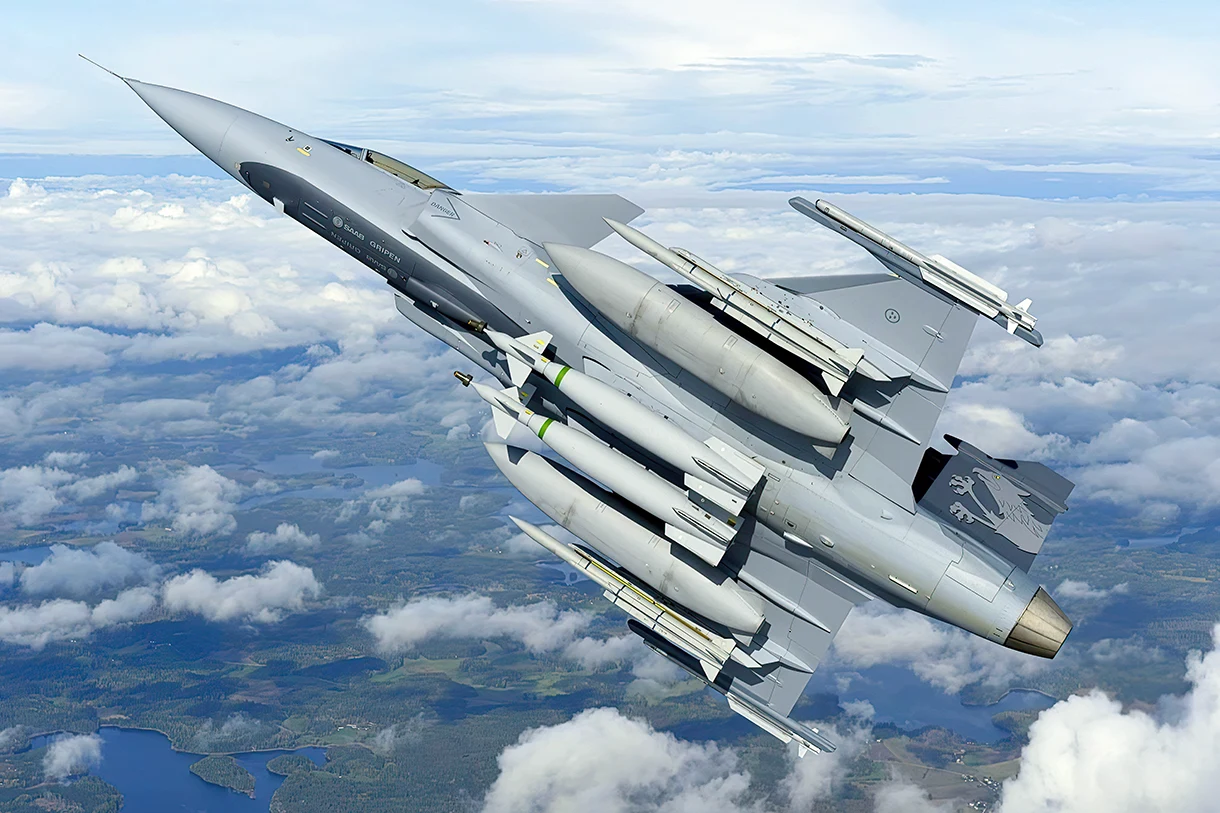 El JAS 39 Gripen es un avión de combate aterrador