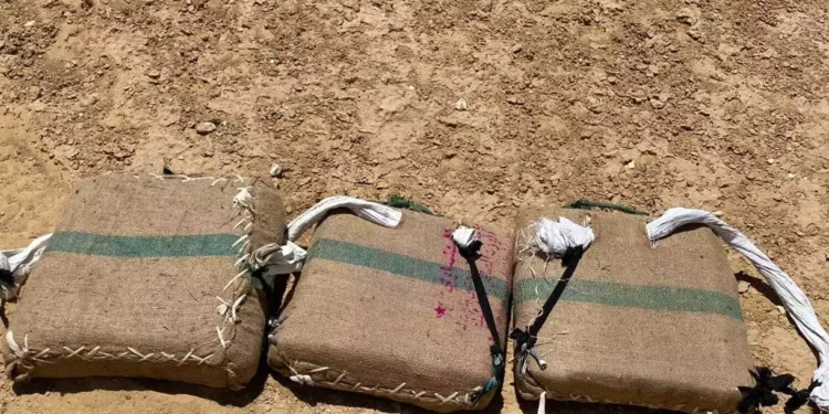 Las FDI frustran el contrabando de 80 kilos de marihuana en la frontera con Egipto