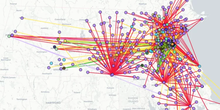 Un grupo pro-palestino publica un mapa de Massachusetts nombrando a los “líderes sionistas” locales