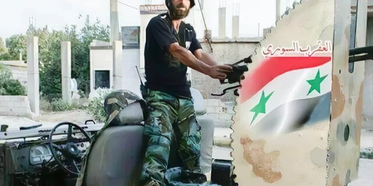 Farid Fuad Mustafa, 46, a Syrian soldier reportedly killed in an Israeli drone strike in the town of Hader, near the border with the Golan Heights, July 6, 2022. (Social media)