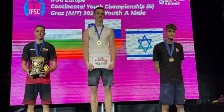Escaladores israelíes ponen en relieve a Israel en los campeonatos europeos