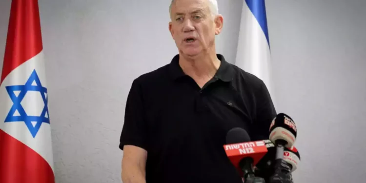 Gantz: Jerusalén es de Israel, no puede ser de los palestinos