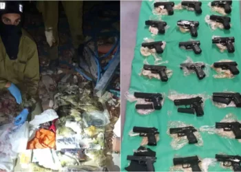 Las FDI incautan 26 pistolas a un contrabandista de armas en la frontera con Jordania